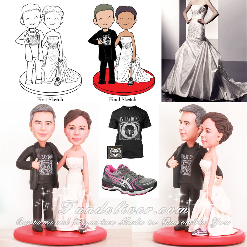As I Lay Dying Musical Wedding Cake Toppers